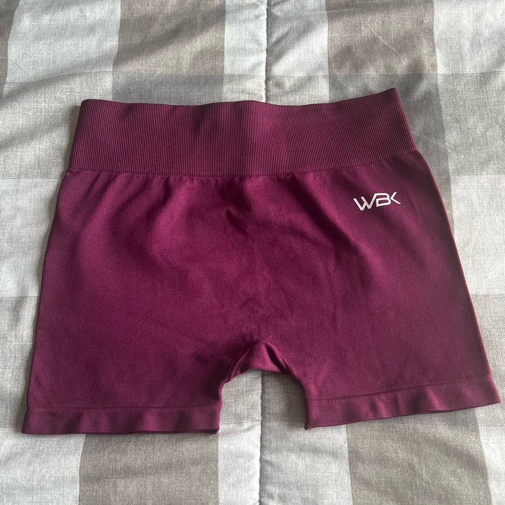 Workouts By Katya Maroon Workout Shorts